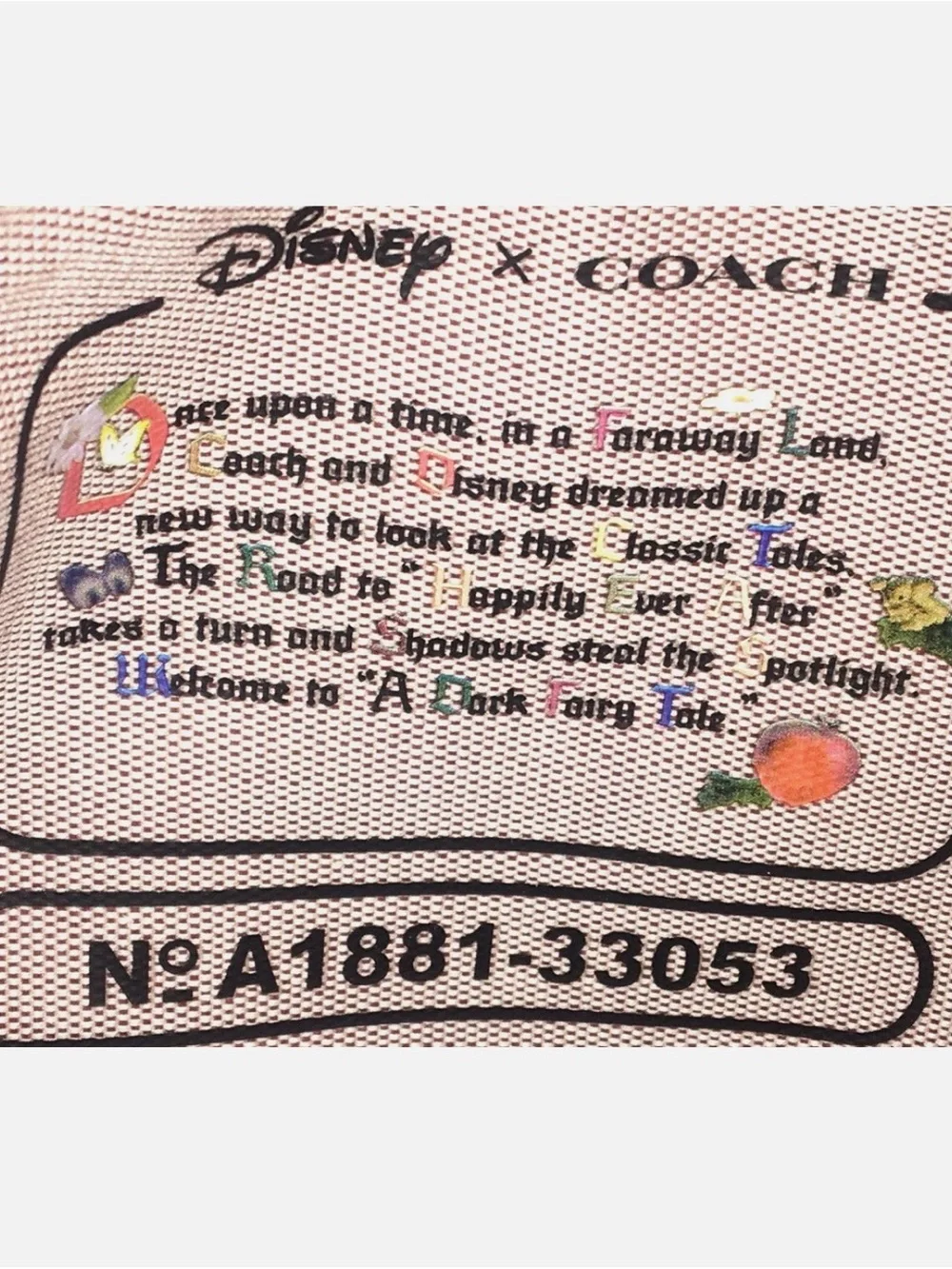 Coach x Disney Snow White turnlock pouch 26 dark fairly tales collection